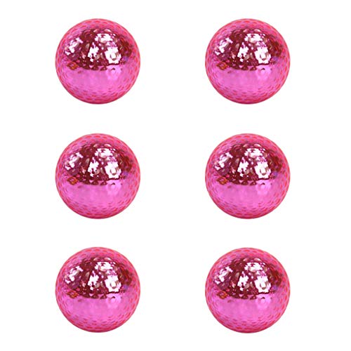 LEIPUPA 6pcs Torneio de Bola de Presente de Golfe Ou Treinamento de Treinamento com Bola Rosa Dourad