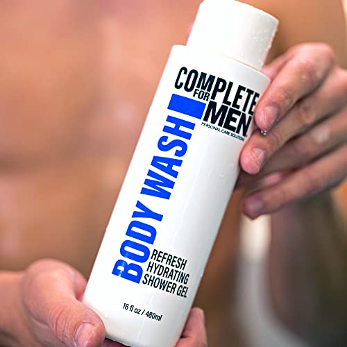Complete For Men Refresh Hydrating Body Wash - Sulfate Free Mens Body Wash - For All Skin Types - Natural Ingredients Moisturizing Shower Gel For Dry Skin #TOP4