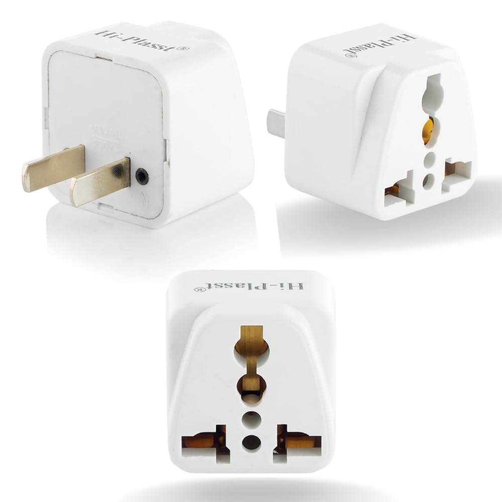 MABRON Universal Travel Adapter: India to USA/Canada Type-A Plug Converter, Supports 2 & 3-Prong Devices, Compact & Durable-image-34