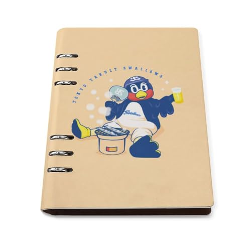 ノート 東京ヤクルトスワローズ つば九郎 メモ帳 バインダーノート A5 6穴 90枚 てちょう ハードカバー メモ ンダー A5サイズ 横罫線 ??本 文房具 オフィス用品 ルーズリーフ 学生 キャンパス おしゃれ プレゼント 贈り物