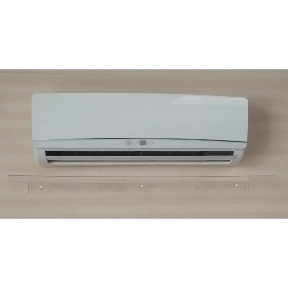3S SuperSamaStore Deflettore Aria per Split Condizionatore, 110 x 31 x 5 cm | Barriera Ripara-Aria per Bocchetta Climatizzatore, Paravento a Muro per Evitare Getto Diretto, Universale, Trasparente