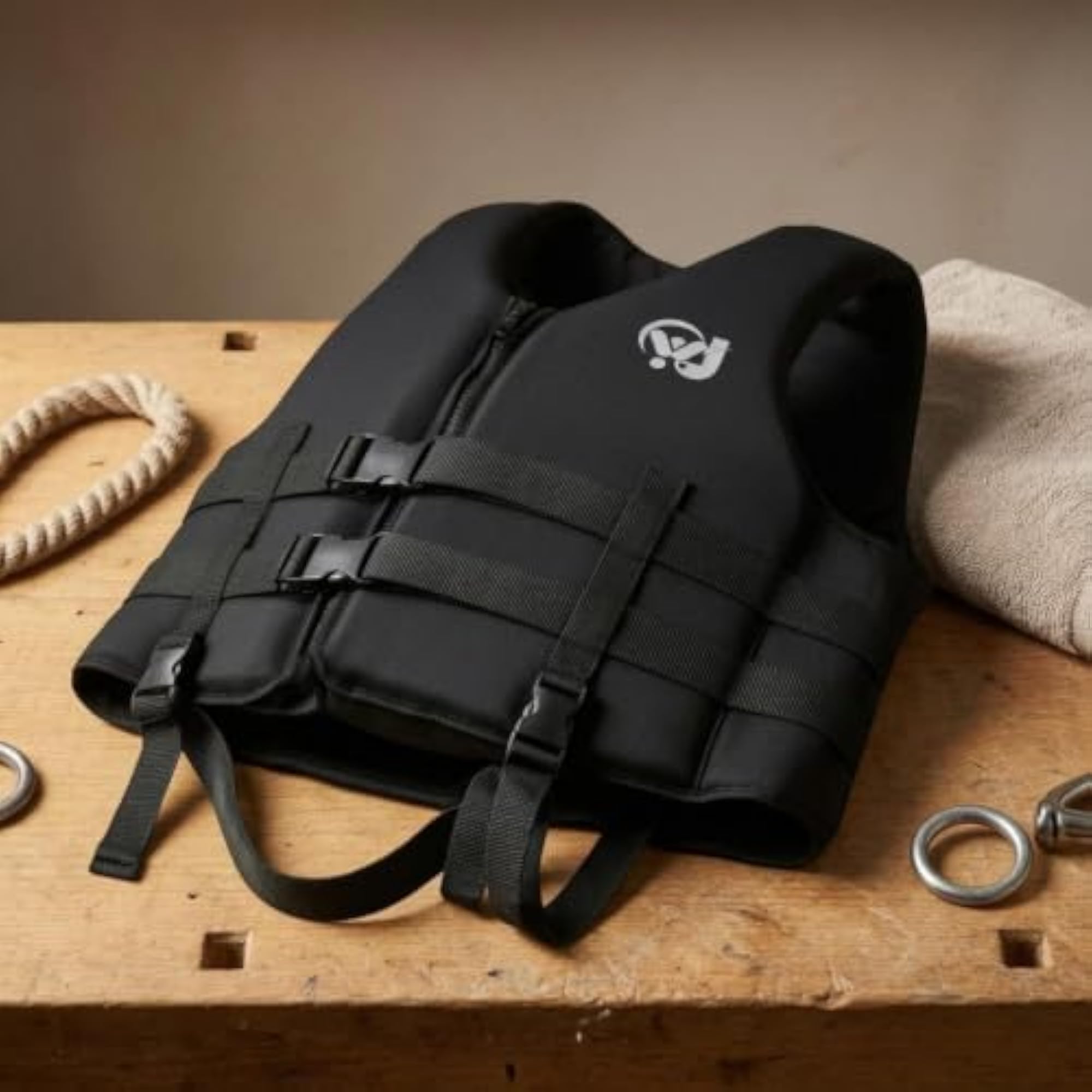 Adjustable Front Zipper Neoprene Life Vest for Adults