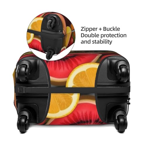Housse de protection pour bagages élastique lavable noir L - 3