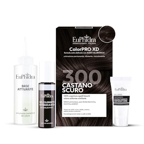 Euphidra - ColorPro XD 300, Castano Scuro, Colorazione Permanente con