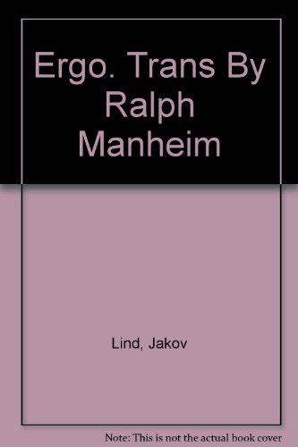 Ergo. Trans By Ralph Manheim B00521IVKS Book Cover