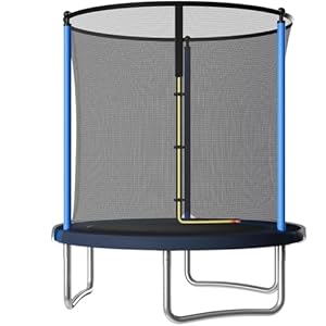 JUMMICO Trampolin Outdoor Ø 183/228/290/360 cm Komplettset mit Sicherheitsnetz, Randabdeckung & Montagezubehör