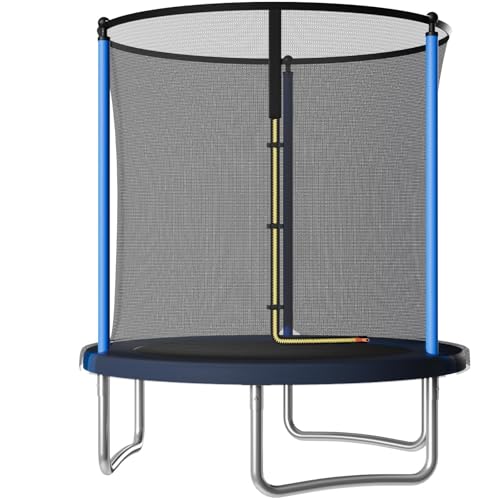 JUMMICO Trampolin Outdoor Ø 183/228/290/360 cm Komplettset mit Sicherheitsnetz, Randabdeckung & Montagezubehör