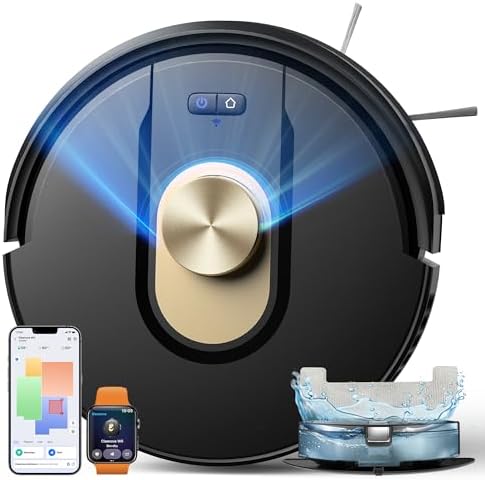 Vexilar Robot Aspirapolvere Lavapavimenti con Mappatura 8000Pa, 2...