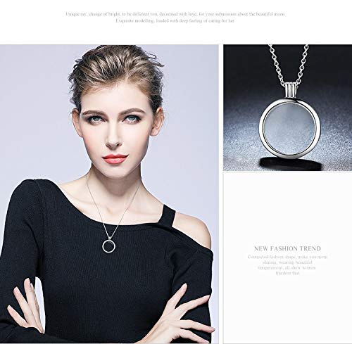 Collane con ciondolo medio galleggiante in argento sterling 100% 925 adatte a piccoli ciondoli per gioielli da donna