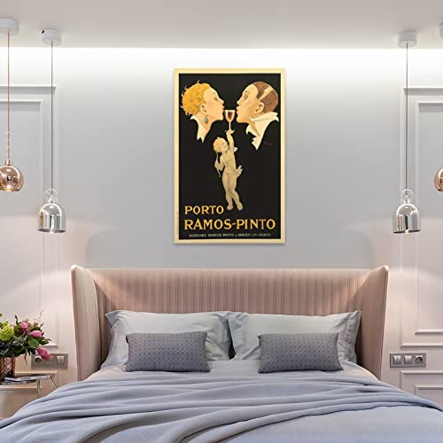Tomart Vintage Poster France Porto Ramos Pinto Art Print Poster Wall Decor Canvas Painting Posters And Prints Wall Art Pictures For Living Room Bedroom Decor 16X24Inch(40X60Cm) Unframe-Style #TOP7