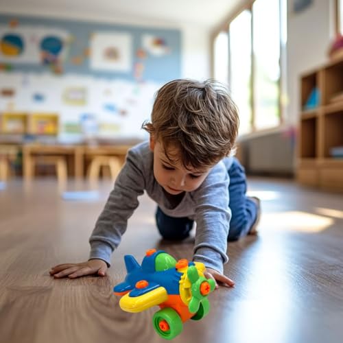 Brinquedo Avião Monta e Desmonta com Ferramentas - Criatividade e Diversão