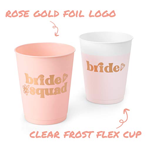 xo, Fetti Bride and Bride Squad Reusable Cups #TOP12