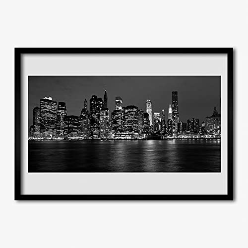 Affiche encadrée photo de ville Tulup cadre MDF 70x50 cm pour chambre