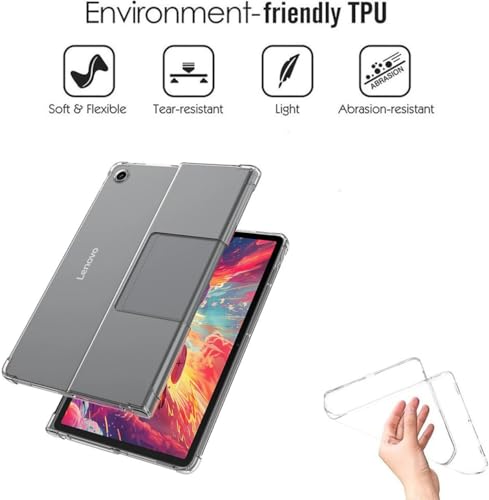 GEJEFA Crystal Clear Case for Lenovo Tab Plus(TB351FU) 11.5 inch, [Anti-Scratch][Anti-Yellowing] Flexible Transparent TPU Case with Shock-Absorbing Air-Guard Corners by GEJEFA - Image 2