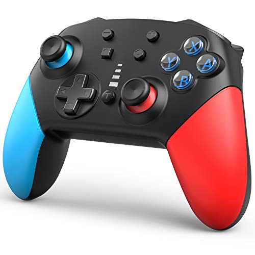 Wireless Switch Pro Controller for Nintendo Switch?1200mAh Long-Time Play Remote Gamepad?Support Motion Control Dual Vibration Turbo?Continuous Firing and Vibration Function Three Stages Adjusted