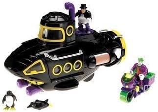 ImaginextBatman Villain Submarine Gift Set, Includes Joker and Penguin figures.