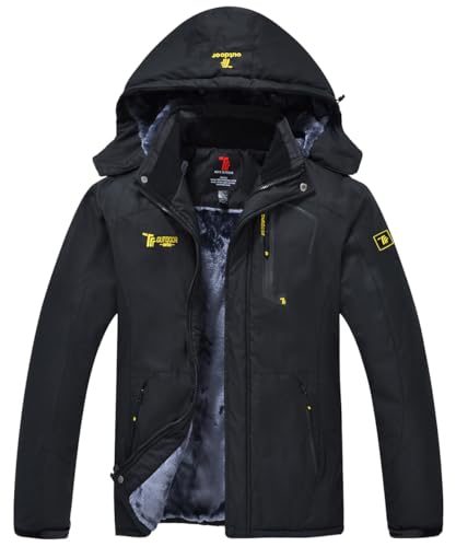 donhobo Herren Winter Fleecejacke Warm Jacke Softshelljacke Atmungsaktiv...