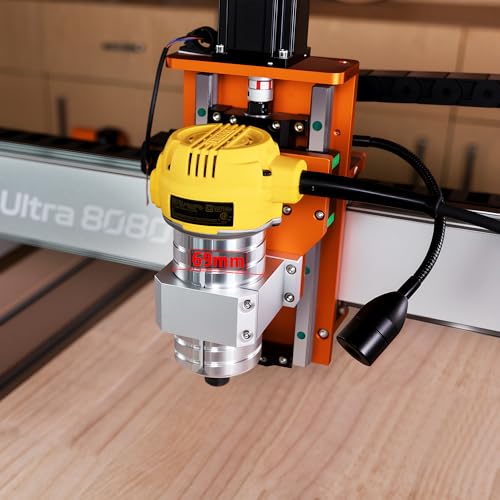 FoxAlien CNC-Spindelhalter aus Aluminium, 69 mm Durchmesser, Z-Klemme für FoxAlien XE-Ultra CNC-Fräsmaschine