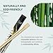 Soeos 50 Chopsticks Disposable Bulk - Natural Wooden Chopsticks & Bamboo Chopstick for Sushi, Takeout, Party - Smooth, Individually Wrapped Single-Use Chopstick (Approx.50 Pairs)