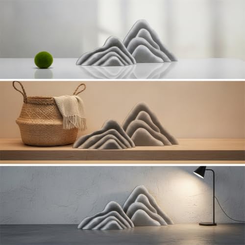 Piedras de musgo simulada para decoración de escaparates y hogar natural 6