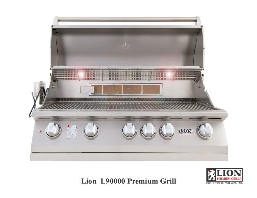 Parrilla a gas Lion Premium Grills 40 pulgadas 5 quemadores miniatura 2