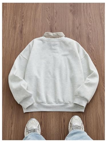 SOLY HUX Men's Graphic Sweatshirts 2 in 1 Collared Long Sleeve Shirts Pullover Fall Preppy Clothes2