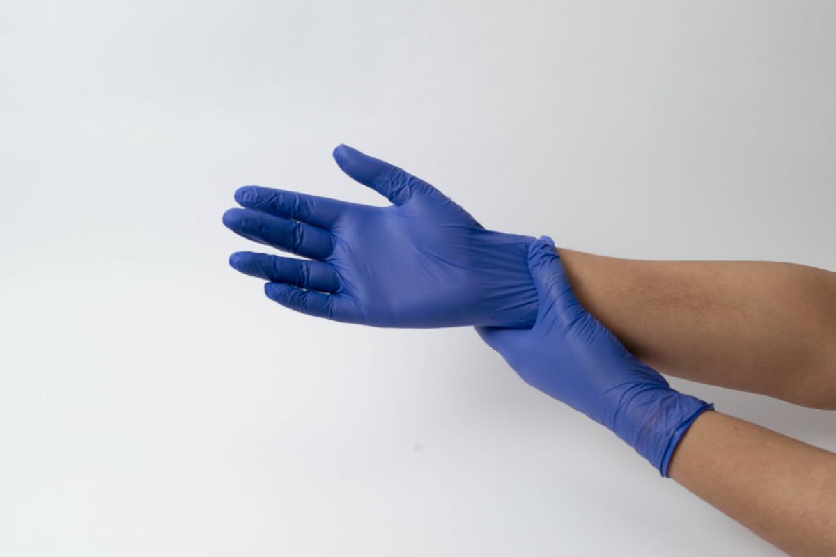 Enliva Powder Free Nitrile Examination Gloves| Latex Free| Non-Sterile|Size- M|Box of 100 pcs (B0CQPBQG9D) Amazon Price History, Amazon Price Tracker