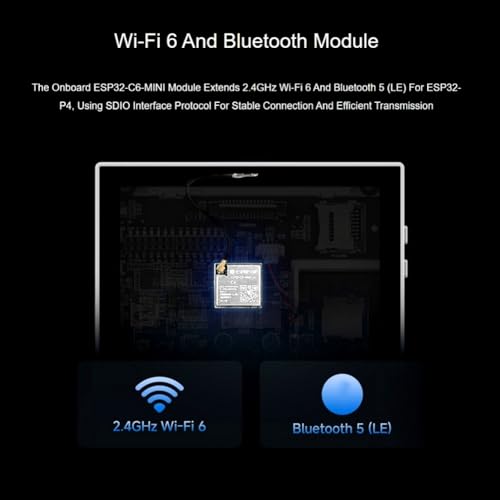 Placa P4 Smart 86 Box RISC-V de 32 bits con pantalla táctil de 4" 7