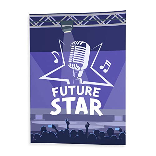 Affiche Future Star décode le design pop avec ce poster idole musical pour chambre ado