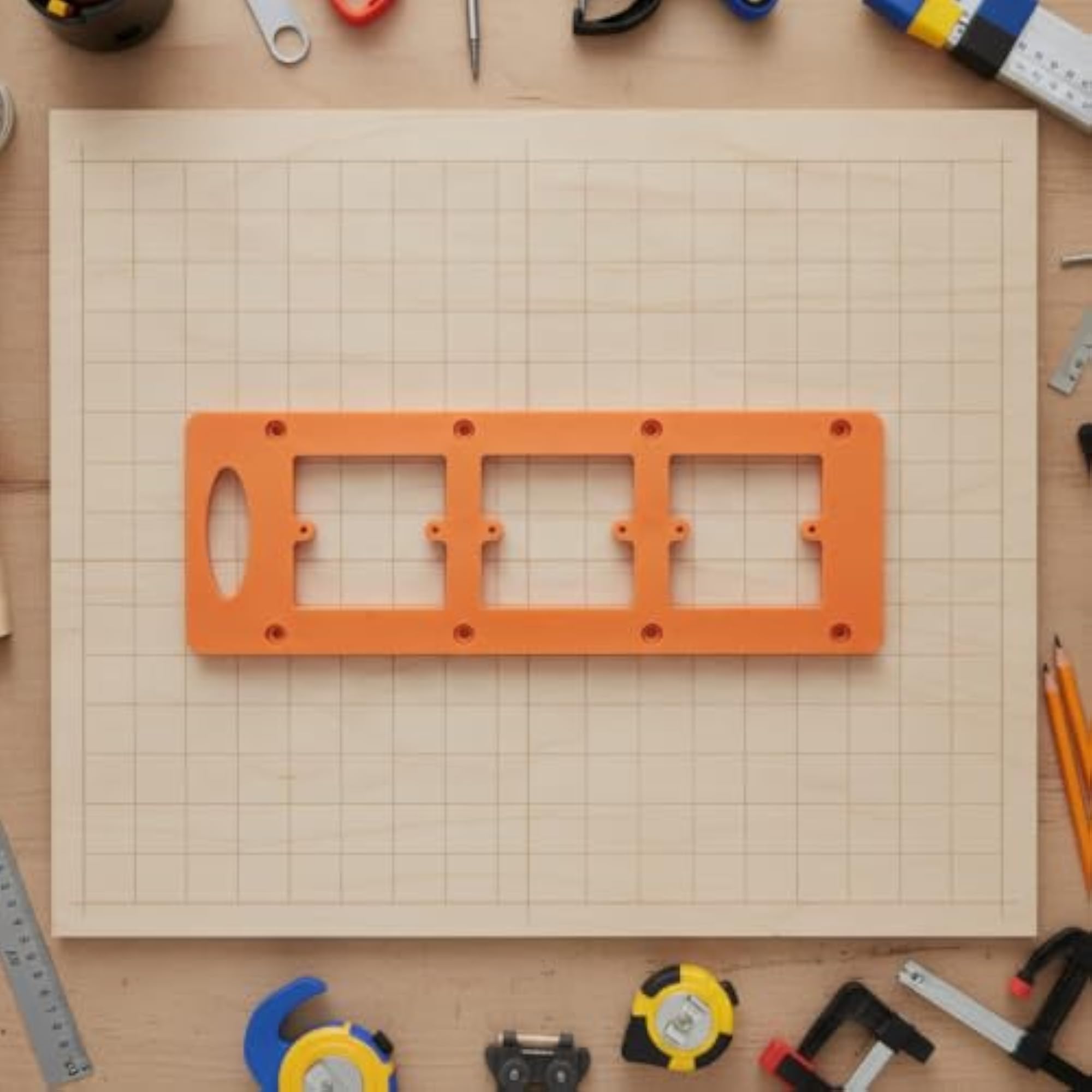 Accurate Socket Cutout Template for Woodworkers
