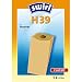 Produktbild Swirl H39 Spezialpapier Staubsaugerbeutel für Hoover Staubsauger, Classic, 5 Stück inkl. 2 Filter