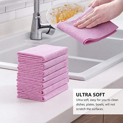 HEMOTON 24 peças de toalhas de cozinha de microfibra, toalhas de prato de casca de coco, reutilizáve