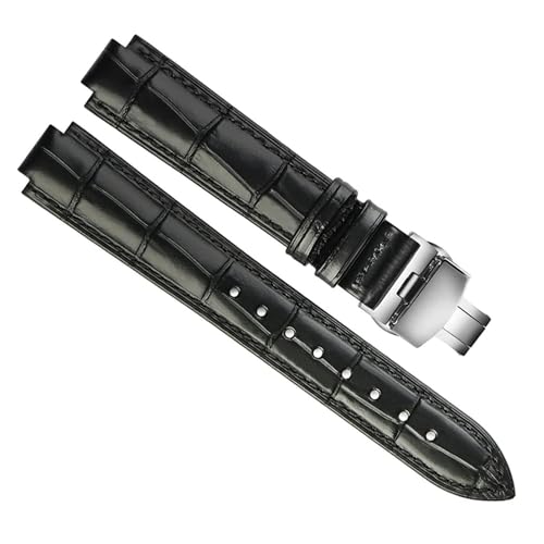 Bracelet en cuir véritable de mode pour montre à attache convexe 14-8mm