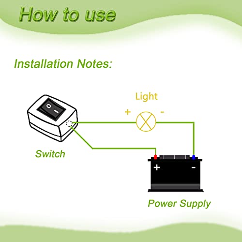 Eplzon Car Rocker Switch 12V On/Off Double-Sided Adhesive Installation Surface Mount Button Switch For Automotive Lighting Power Switches Led Light Strip Fog Lamp Daytime Running Light(2Pcs) #TOP3