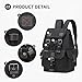 SUIKIHUM Vintage Canvas Backpack for Men Women, Durable Casual Daypack, Large Capacity Travel Rucksack Fits for Hiking and Daily Use (Black)