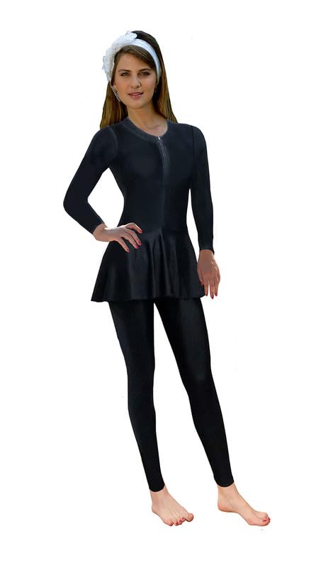 Nylon Spandax Compression Padded One Piece Women's Swimming Bodysuit, Swimwear, Swim Suit, Swimming Costume Free Style with Removable Chest Pad & Front Zipp-image-16