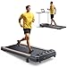 HomeTro 2.5HP Walking Pad with Incline, Compact Treadmill for Home/Office, Portable Under Desk Treadmills 300lbs for Jogging/Running, with LED Display/APP&Remote Control/Handy Lube Hole, Assembly Free