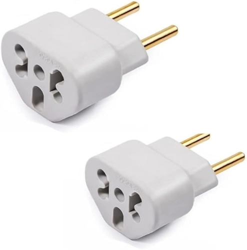 Adaptador Tomada Universal 10A/20A - Kit 2 Benjamin para Tomada Padrão Novo e Antigo - Para Eletrodomésticos, Computadores, Carregadores, Secadores, Airfryer - Bivolt (110V/220V)