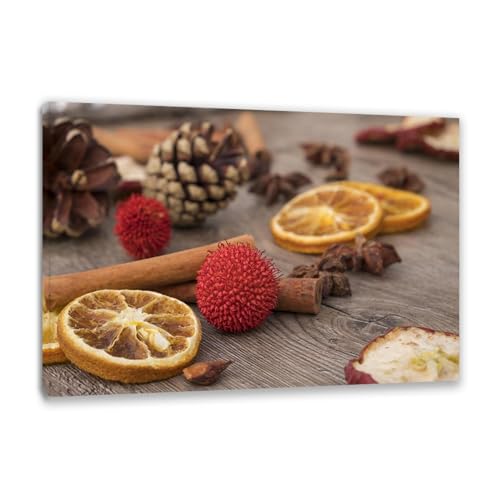 Tableau pour cuisine citron 30x45cm encadré en toile