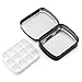 ELFULLY 9 Pcs Mini Watercolor Tin Box, 12-Well Portable Paint Palette with Lid, Empty Metal Watercolor Storage Case, Paint Container for Artist Travel Indoor & Outdoor Sketching DIY Craft, 3 Color