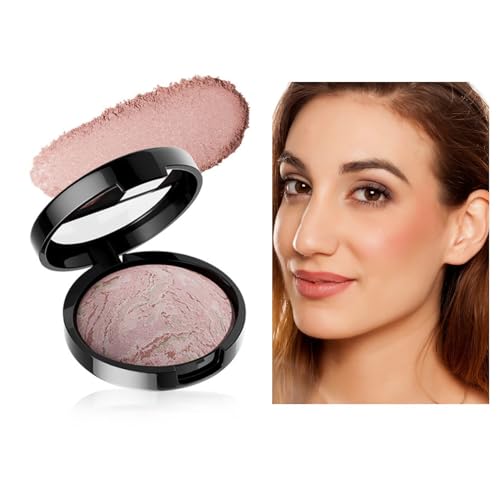 Baked Balance Brighten Colour Correcting Mineral Powder Foundation Buildable Medium Coverage Matte Finish Powder Foundation, Vegan & Oil Control, Pure Lightweight Flawless Skin Base