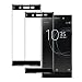 Produktbild EUGO [2 Stück] Sony Xperia XA1 Ultra Panzerglas 3D Full Coverage 9H Gehärtetem Glas Schutzfolie Displayschutzfolie Panzerglas - Schwarz