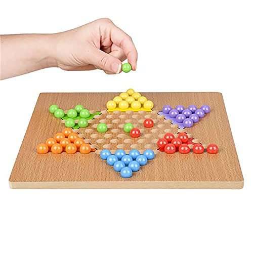 Classic Wooden Board Games, Great For Prizes, 10" (10" Wooden Chinese Checkers) #TOP7