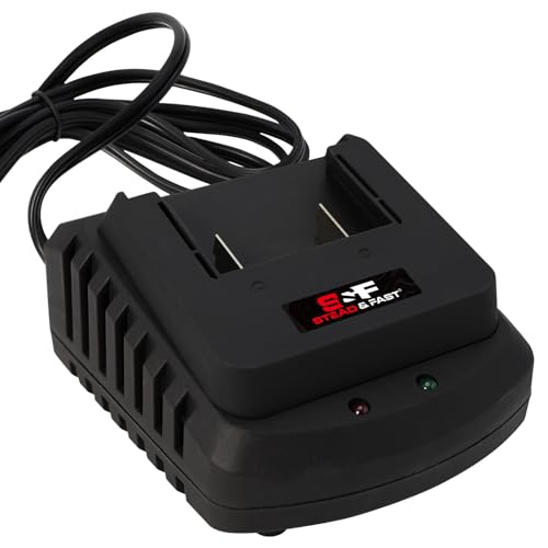 S&F STEAD & FAST 18V Lithium-Ion Battery Fast Charger, Only Compatible with S&F 18V Li-ion Batteries PW-LT-18-001, 1 Hour Quick Charge