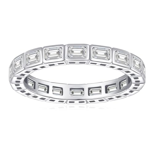 Yaresul Emerald-Cut Moissanite Band