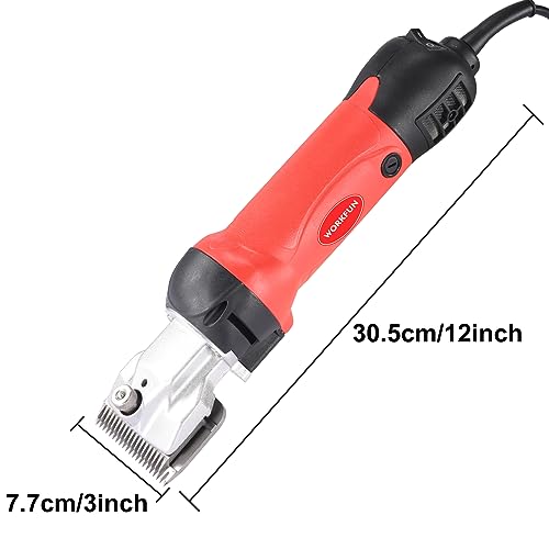 Professional Horse Clippers 600W with Two Sets of Blades for Horse Goat Cattle Pony and Large Thick Coat Animals