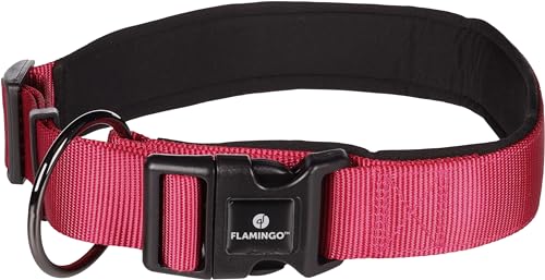 Flamingo Dog Collar Abbi Cherry red XXXL 65-70cm 38mm