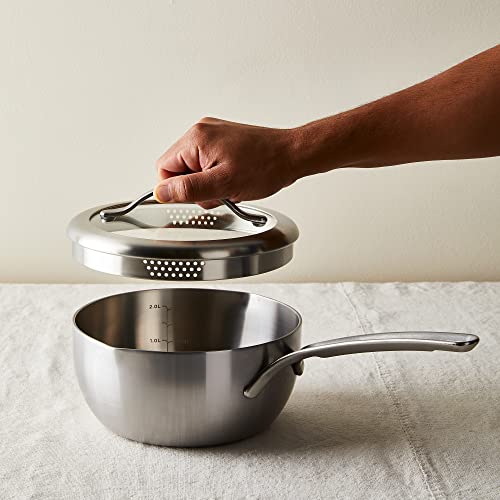 GreenPan Five-Two Food52, Panela Coberta 1,5QT, Preta