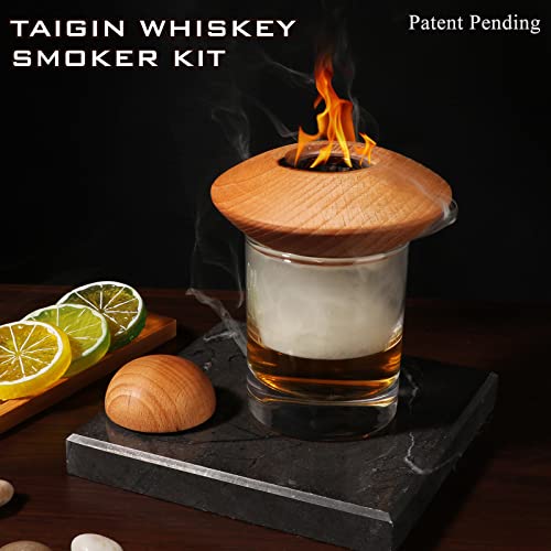Cocktail Smoker Kit, Old Fashioned Cocktail Kit Drink Smoker Infuser Kit, Whiskey Smoker Accessories Include 6 Pack Of Wood Chips, Bourbon Smoker Kit With Torch As A Gift For Your Loved(No Butane) #TOP4