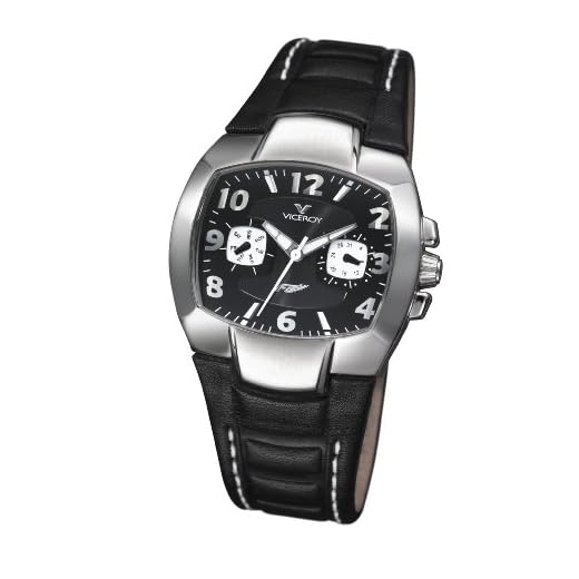 Viceroy 432024-55 - Reloj analógico de Cuarzo para Mujer con Correa de Piel, Color Negro